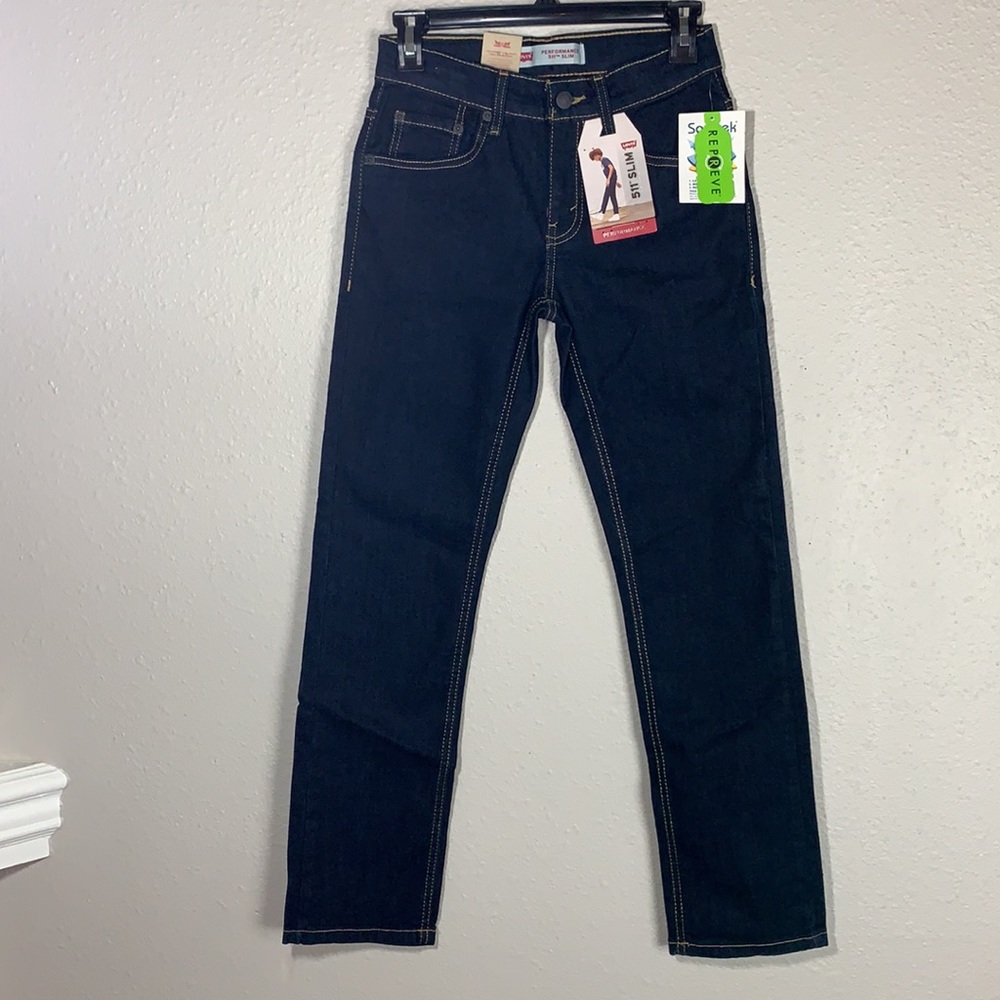 LEVI’S Slim fit JEAN’S 511 Dark wash stretch ankle Jean’s Sz 26 mid-rise Skinny - Picture 6 of 16